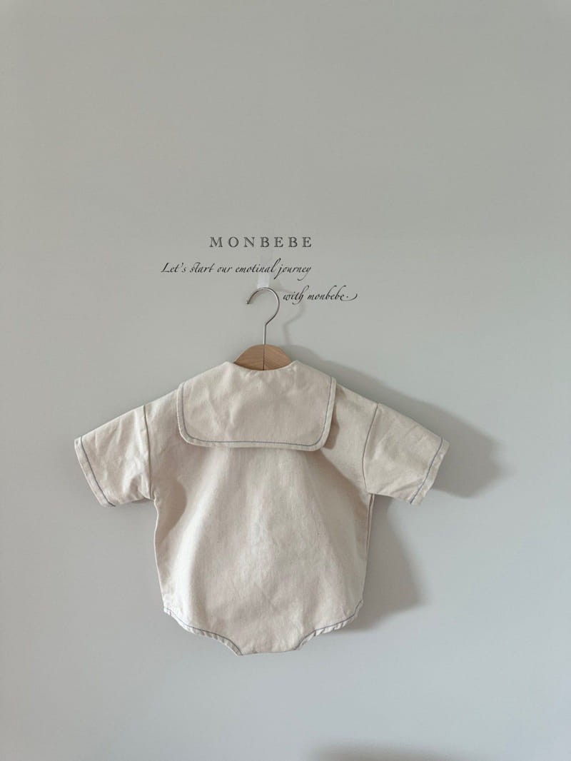 Monbebe - Korean Baby Fashion - #babyboutiqueclothing - Denim Sailor Bodysuit - 12