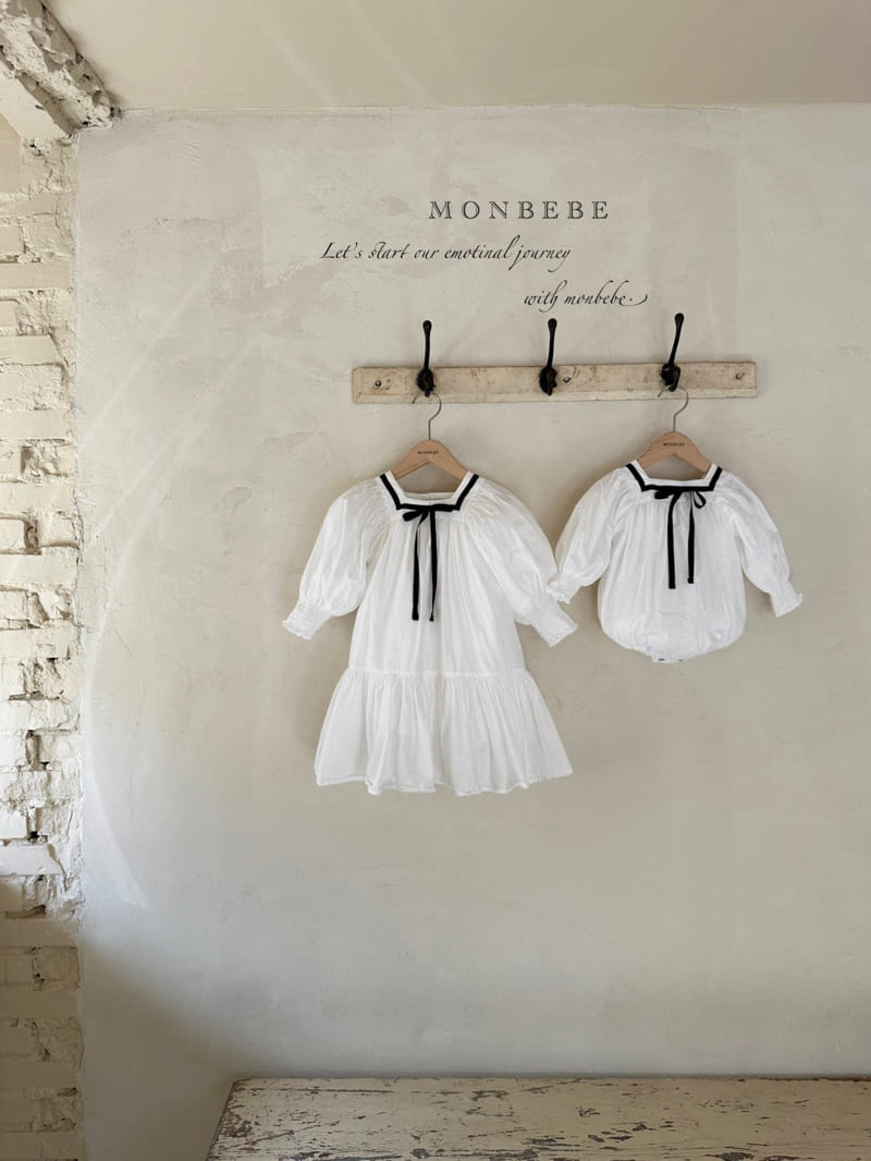 Monbebe - Korean Baby Fashion - #babyfashion - Marine Rosa Bodysuit - 3