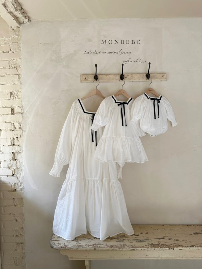 Monbebe - Korean Baby Fashion - #onlinebabyboutique - Marine Rosa Bodysuit - 12