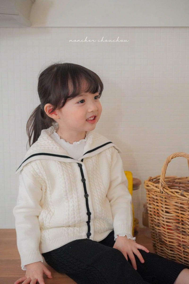 Moncher Chouchou - Korean Children Fashion - #Kfashion4kids - Cable Sailor Cardigan - 8