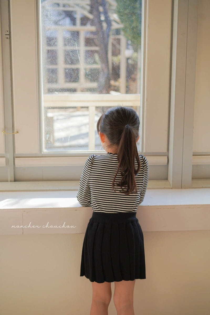 Moncher Chouchou - Korean Children Fashion - #childofig - Wrinkle Skirt