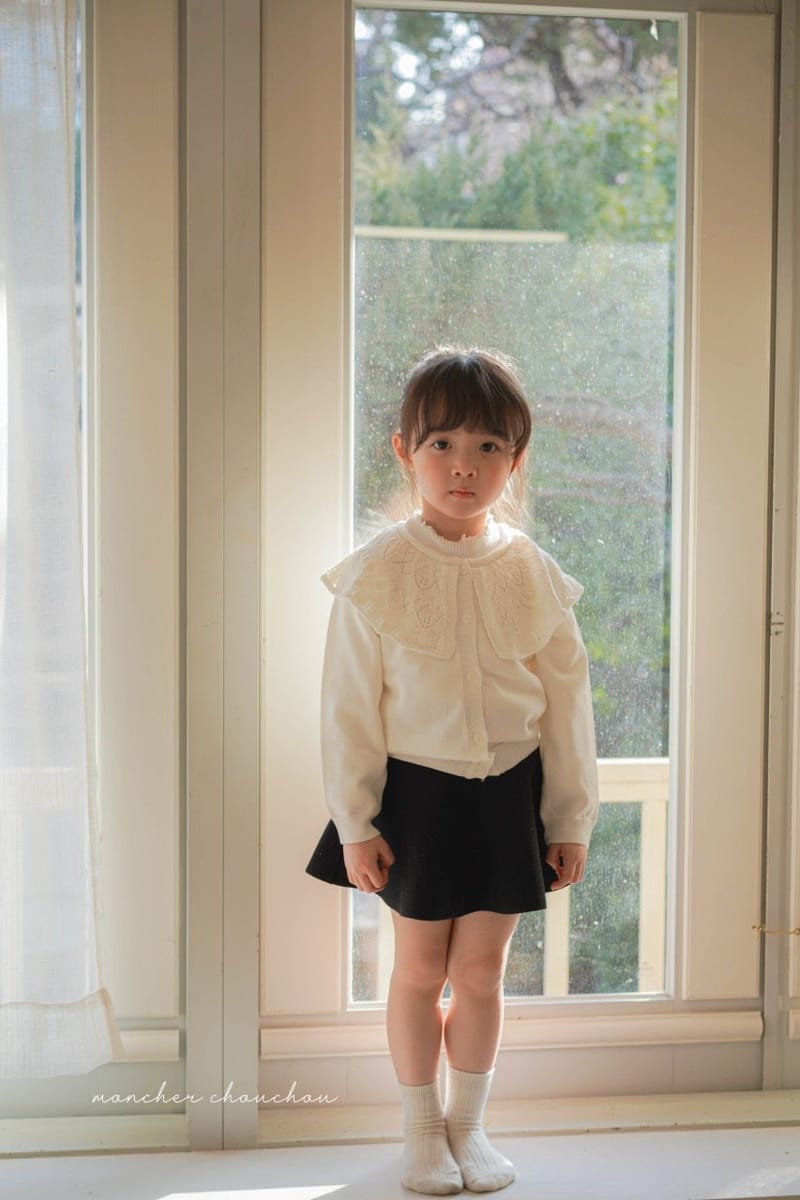 Moncher Chouchou - Korean Children Fashion - #discoveringself - Scsi Collar Cardigan - 2