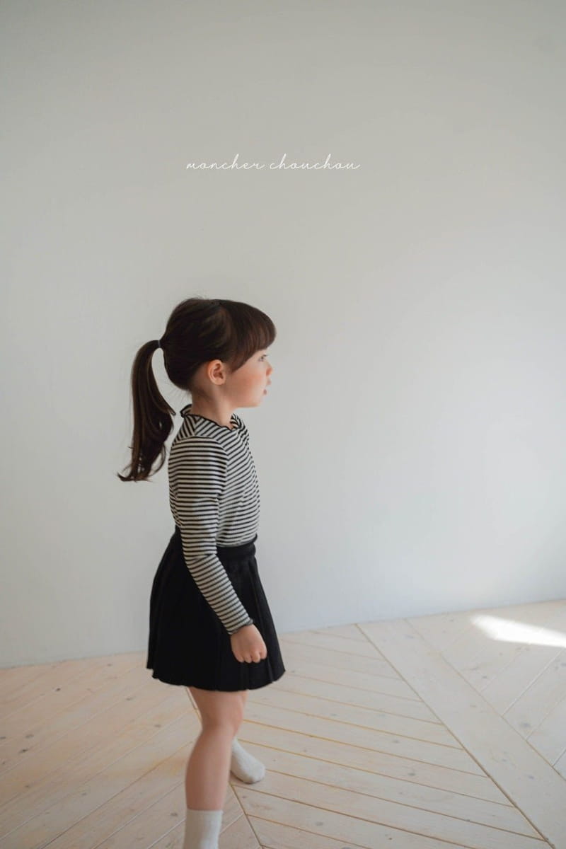 Moncher Chouchou - Korean Children Fashion - #fashionkids - Wrinkle Skirt - 5