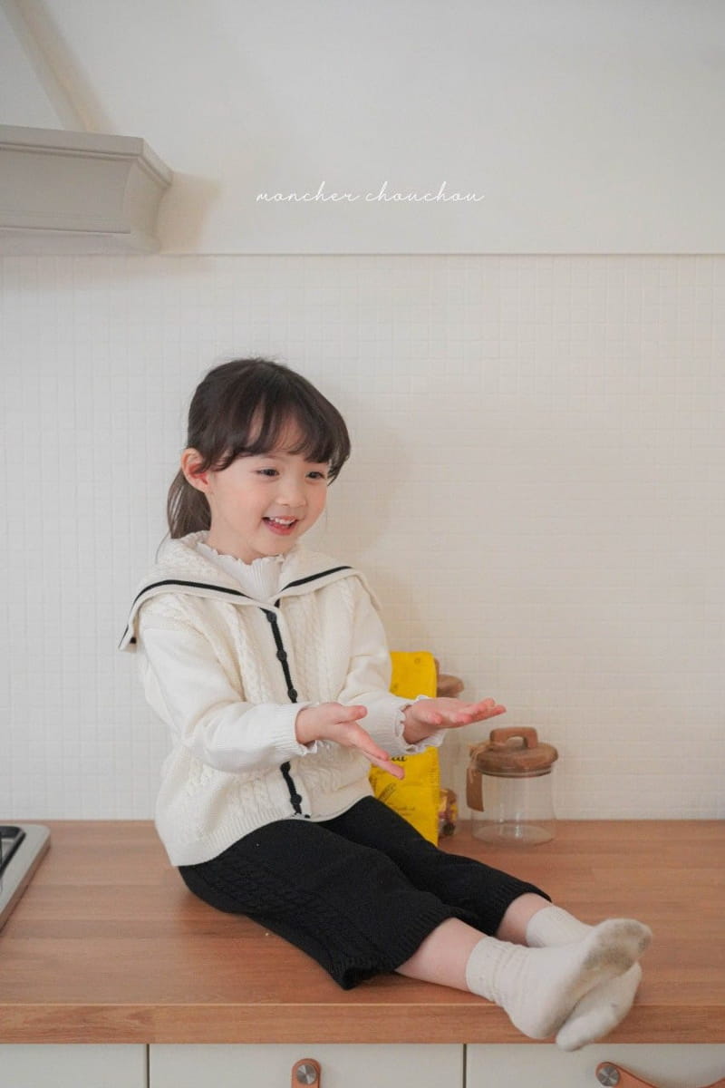 Moncher Chouchou - Korean Children Fashion - #kidzfashiontrend - Cable Sailor Cardigan - 7