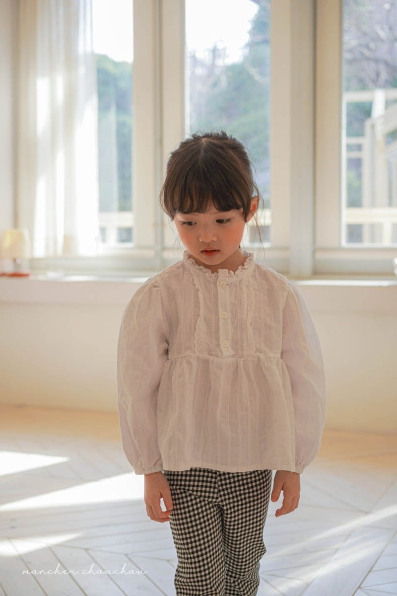 Moncher Chouchou - Korean Children Fashion - #kidzfashiontrend - Check Pants - 2