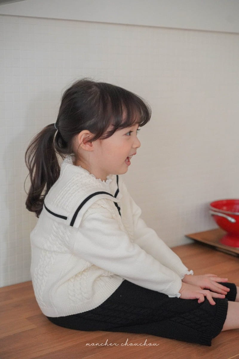 Moncher Chouchou - Korean Children Fashion - #littlefashionista - Cable Sailor Cardigan - 9