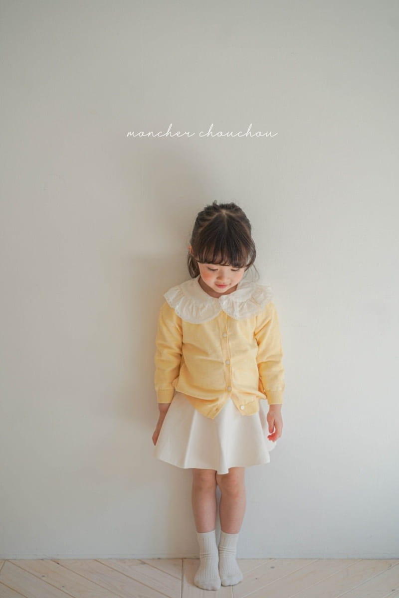 Moncher Chouchou - Korean Children Fashion - #littlefashionista - Solid Round Cardigan - 7