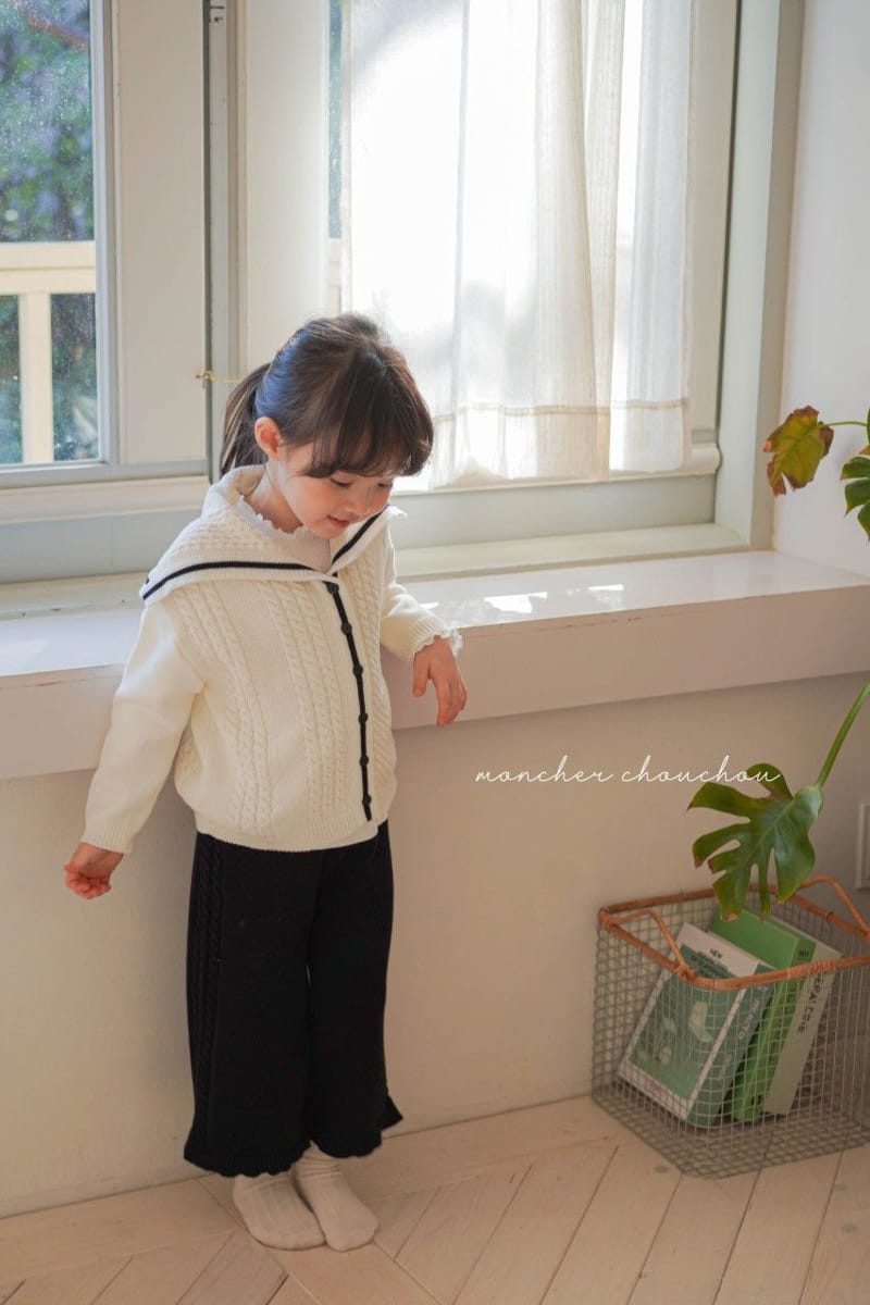 Moncher Chouchou - Korean Children Fashion - #magicofchildhood - Cable Sailor Cardigan - 10