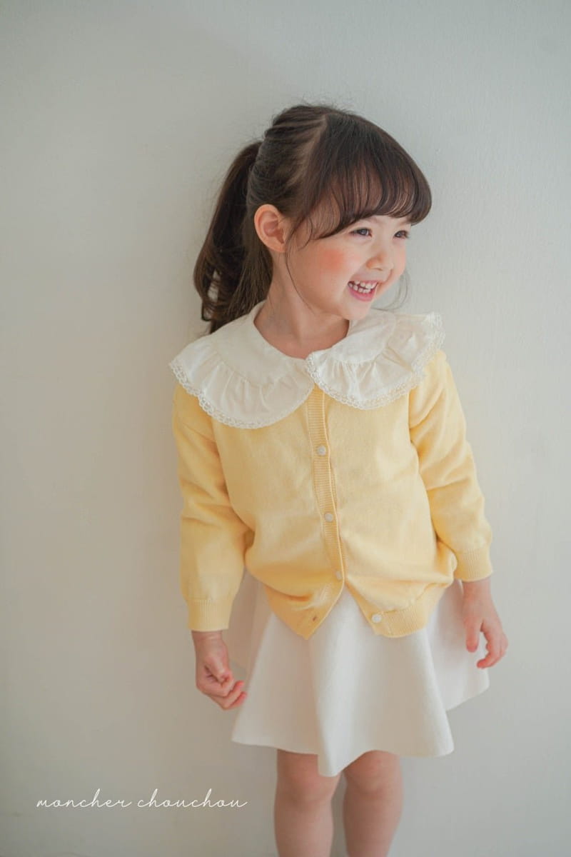 Moncher Chouchou - Korean Children Fashion - #magicofchildhood - Solid Round Cardigan - 8