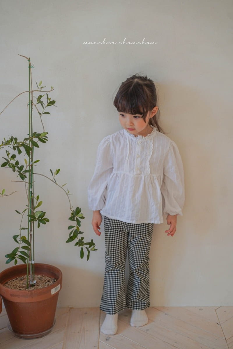 Moncher Chouchou - Korean Children Fashion - #magicofchildhood - Check Pants - 5