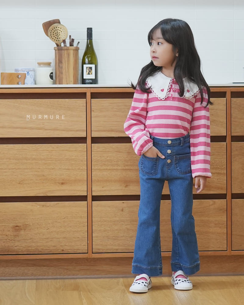 Murmure - Korean Children Fashion - #littlefashionista - Roen Booyscut Jeans