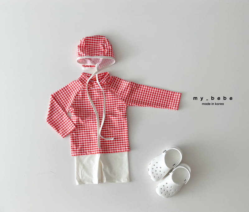 My Bebe - Korean Baby Fashion - #babyoutfit - Love Rashgaurd Swimwear Set - 11