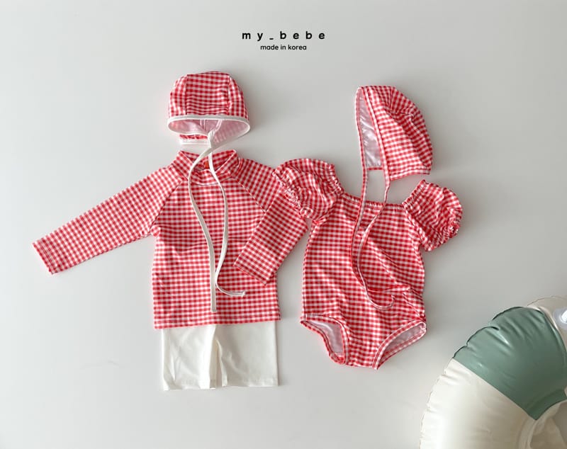 My Bebe - Korean Baby Fashion - #babywear - Love Rashgaurd Swimwear Set - 12