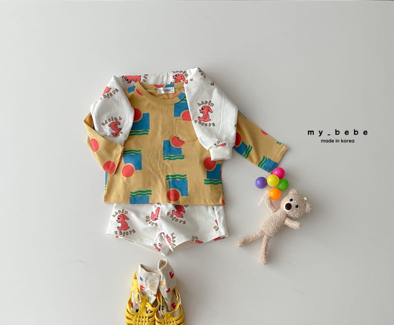 My Bebe - Korean Baby Fashion - #smilingbaby - Star Piping Tee - 11