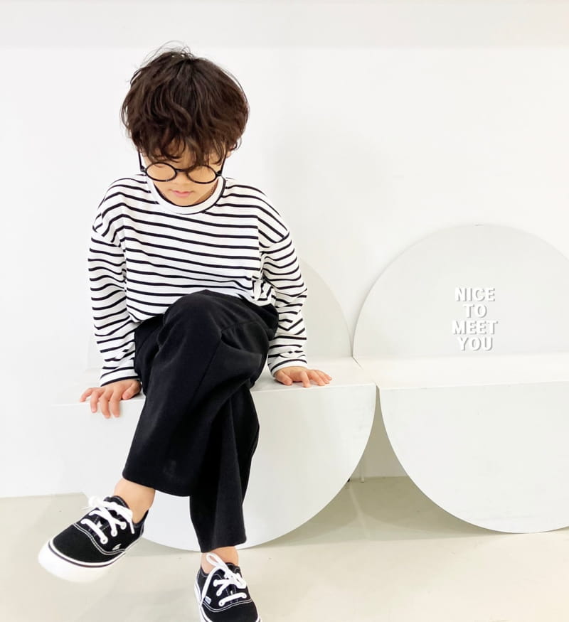 Nice To Meet You - Korean Children Fashion - #Kfashion4kids - Span Wide Pants - 4