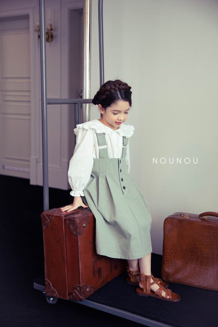 Nounou - Korean Children Fashion - #childofig - Dungarees Skirt - 9