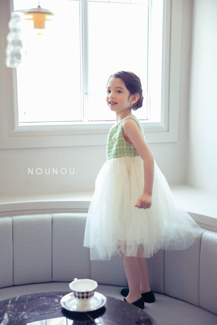 Nounou - Korean Children Fashion - #designkidswear - Twid Sha One-piece - 4