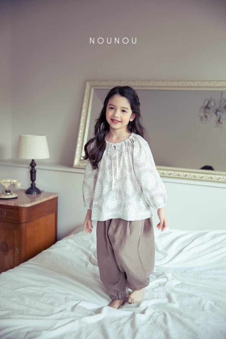 Nounou - Korean Children Fashion - #kidsshorts - Natural Blouse - 9