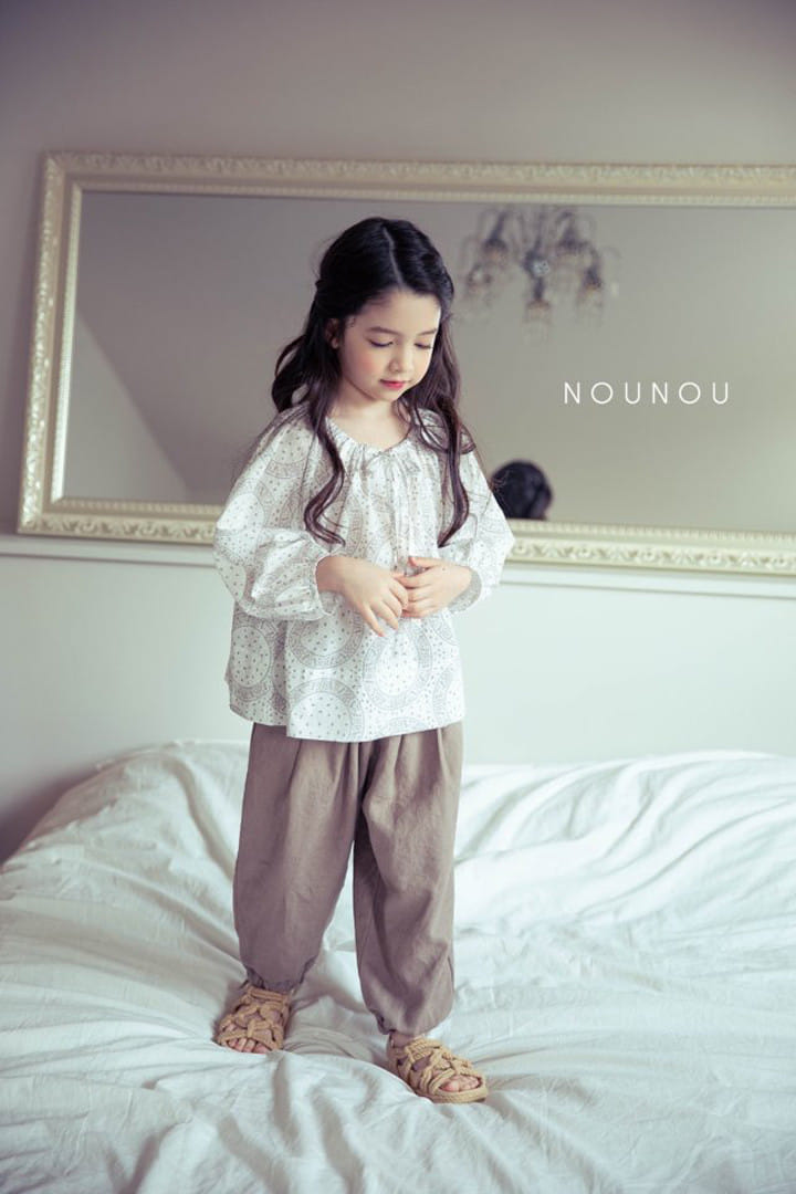 Nounou - Korean Children Fashion - #prettylittlegirls - Natural Blouse - 2