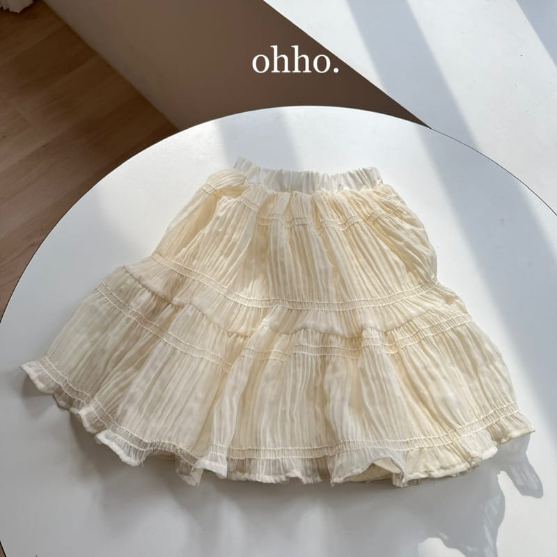 Ohho - Korean Children Fashion - #childofig - Chiffon Long Skirt - 6