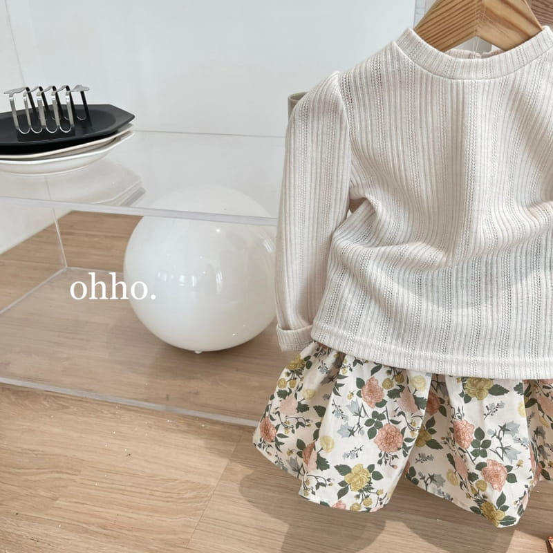 Ohho - Korean Children Fashion - #designkidswear - Floral Skirt Pants - 7