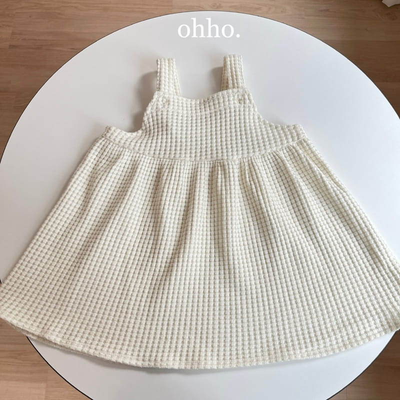 Ohho - Korean Children Fashion - #discoveringself - Croiffle Dungarees Skirt - 3