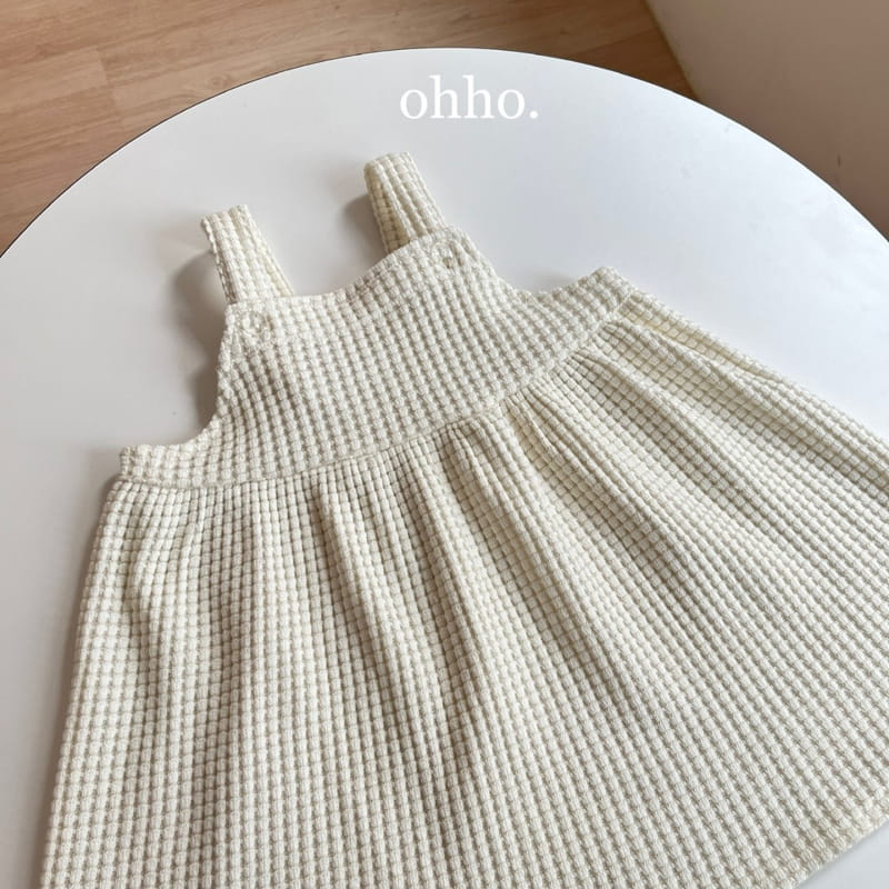 Ohho - Korean Children Fashion - #discoveringself - Croiffle Dungarees Skirt - 4