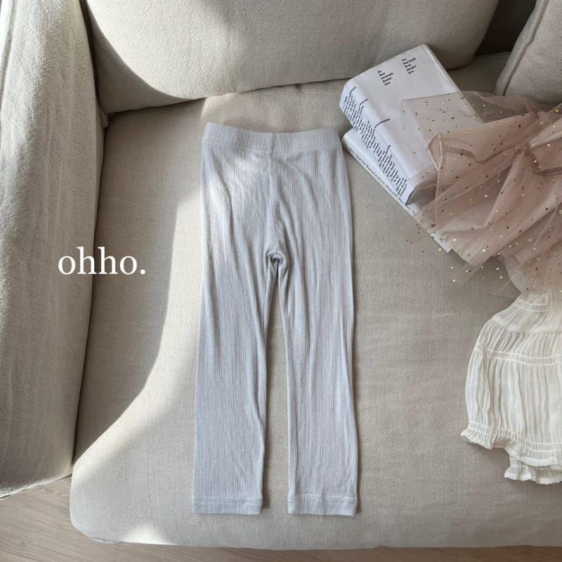 Ohho - Korean Children Fashion - #Kfashion4kids - Eyelet Leggings - 4