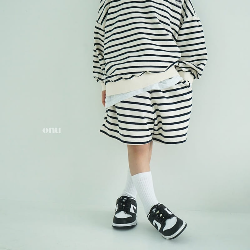 Onu - Korean Children Fashion - #childofig - Stripes Shorts - 5