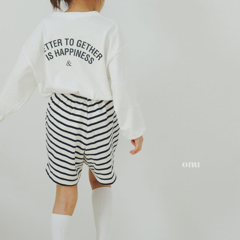 Onu - Korean Children Fashion - #childofig - Stripes Shorts - 6