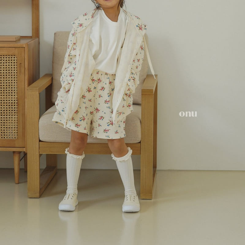 Onu - Korean Children Fashion - #discoveringself - Flower Zip-up - 3