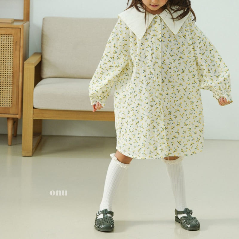 Onu - Korean Children Fashion - #littlefashionista - Flower One-piece - 12