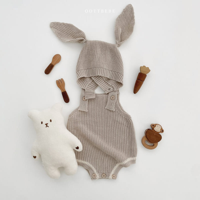 Oott Bebe - Korean Baby Fashion - #babyboutiqueclothing - Hazzi Dungarees Bodysuit - 11