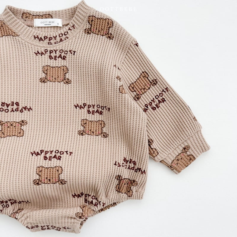 Oott Bebe - Korean Baby Fashion - #babyclothing - Happy Waffle Bodysuit - 5