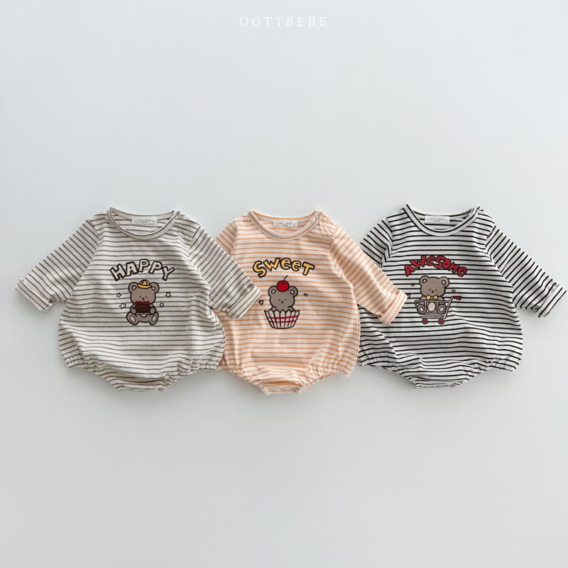 Oott Bebe - Korean Baby Fashion - #babyfashion - Dessert Piping Bodysuit