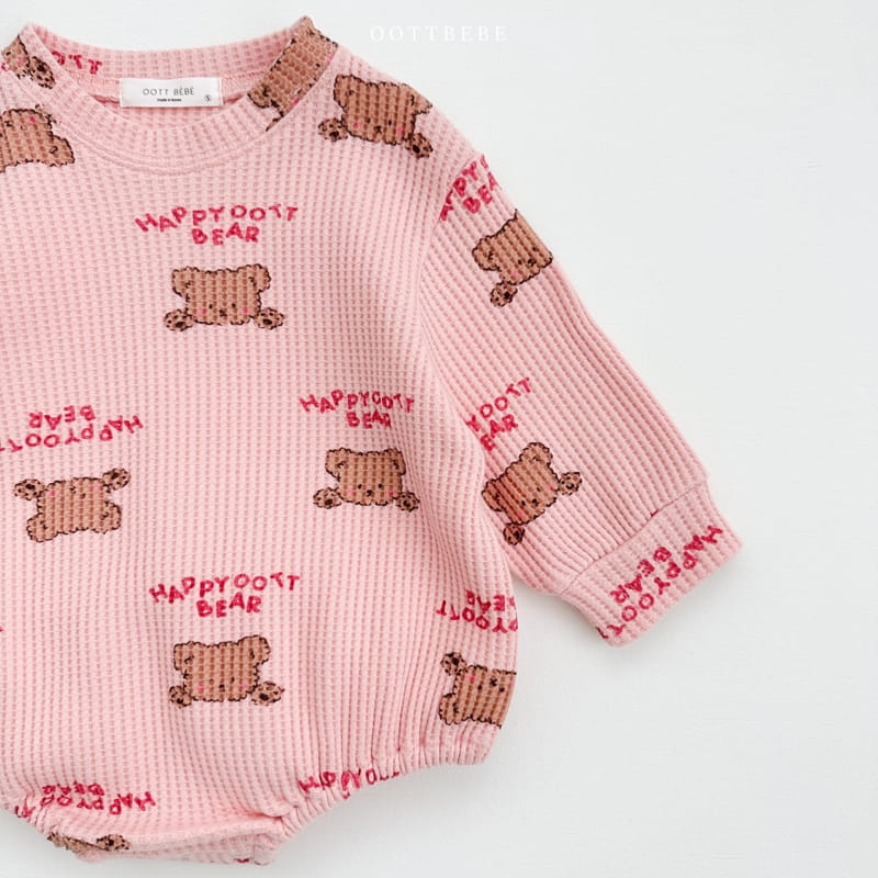 Oott Bebe - Korean Baby Fashion - #babyfever - Happy Waffle Bodysuit - 7