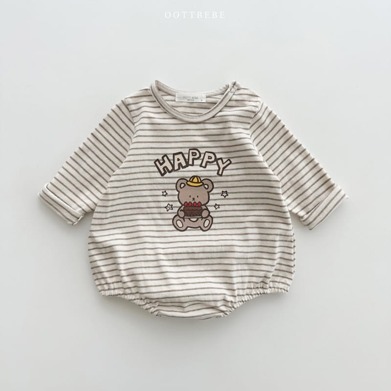 Oott Bebe - Korean Baby Fashion - #babyfever - Dessert Piping Bodysuit - 2