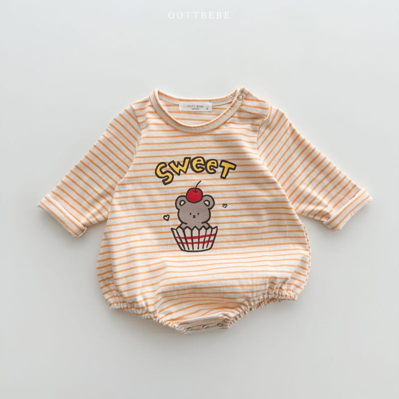 Oott Bebe - Korean Baby Fashion - #babygirlfashion - Dessert Piping Bodysuit - 3