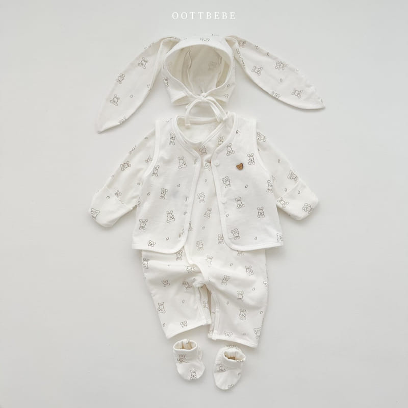 Oott Bebe - Korean Baby Fashion - #babygirlfashion - Mild Bunny Bonnet - 5