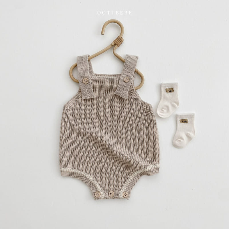 Oott Bebe - Korean Baby Fashion - #babyoninstagram - Hazzi Dungarees Bodysuit - 2