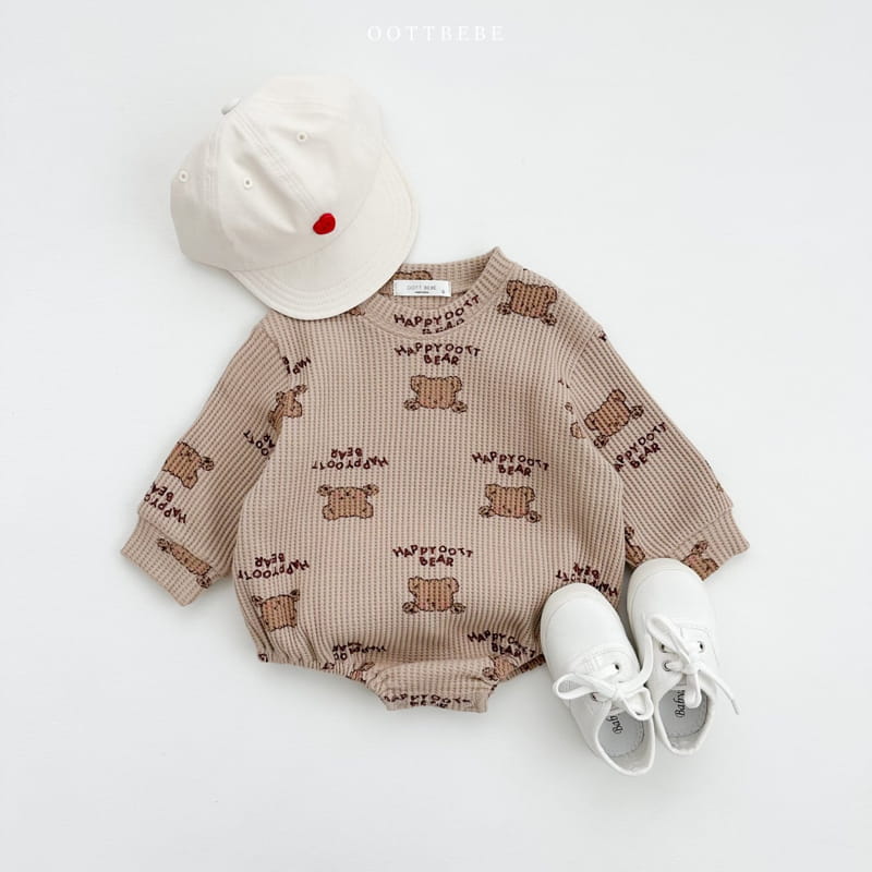 Oott Bebe - Korean Baby Fashion - #babyoninstagram - Happy Waffle Bodysuit - 10