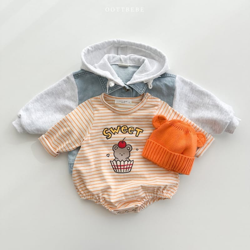 Oott Bebe - Korean Baby Fashion - #babyoutfit - Dessert Piping Bodysuit - 7