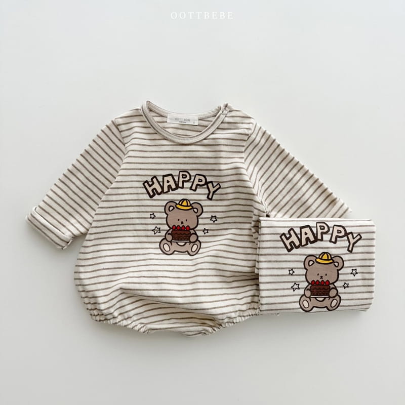 Oott Bebe - Korean Baby Fashion - #babywear - Dessert Piping Bodysuit - 9