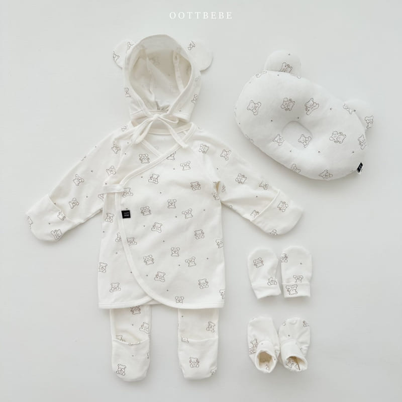 Oott Bebe - Korean Baby Fashion - #babywear - Mild Bear Bonnet - 12