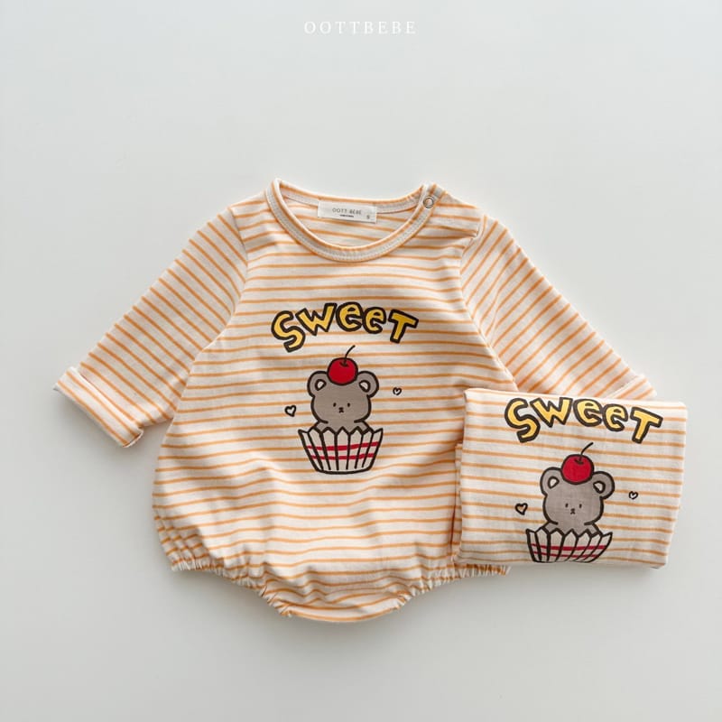 Oott Bebe - Korean Baby Fashion - #onlinebabyboutique - Dessert Piping Bodysuit - 10