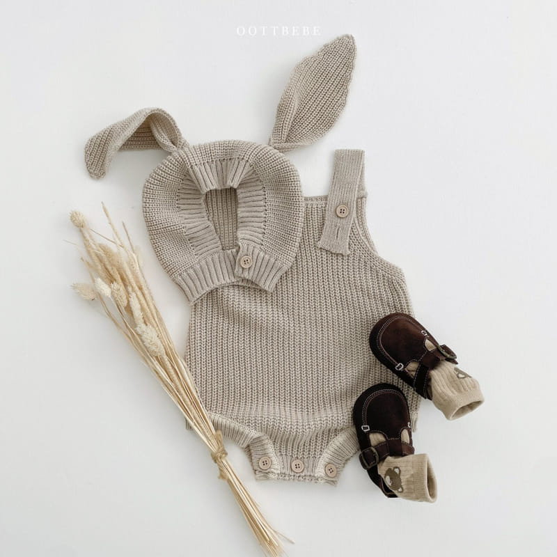 Oott Bebe - Korean Baby Fashion - #onlinebabyshop - Hazzi Dungarees Bodysuit - 8