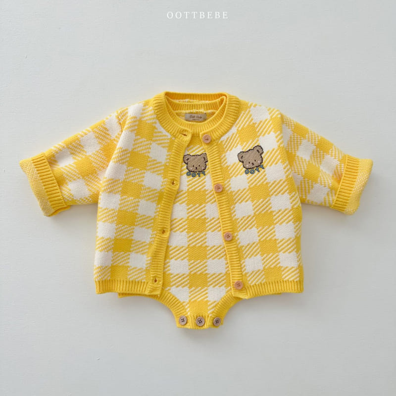 Oott Bebe - Korean Children Fashion - #Kfashion4kids - Pure Check Cardigan - 5