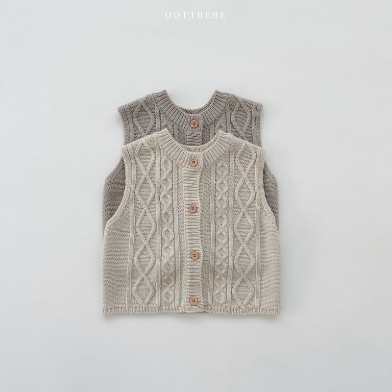 Oott Bebe - Korean Children Fashion - #Kfashion4kids - Abang Knit Vest - 5