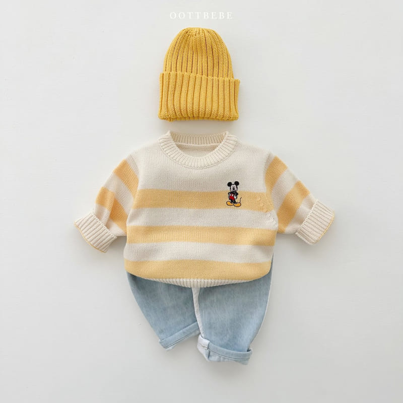 Oott Bebe - Korean Children Fashion - #childofig - D M Sweatshirt - 2