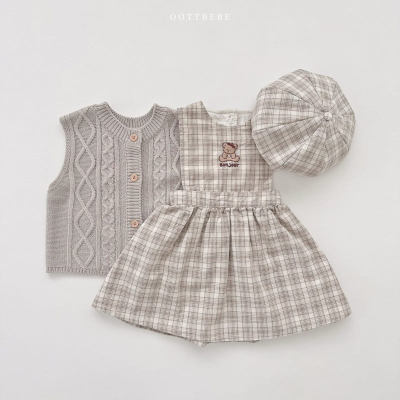 Oott Bebe - Korean Children Fashion - #childofig - Abang Knit Vest - 11